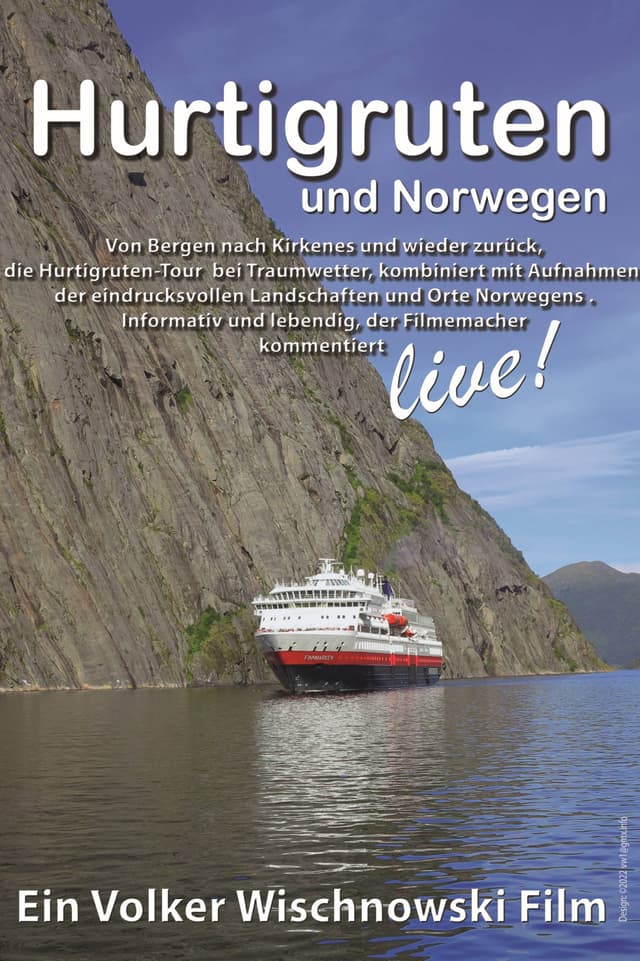 Hurtigruten und Norwegen Poster